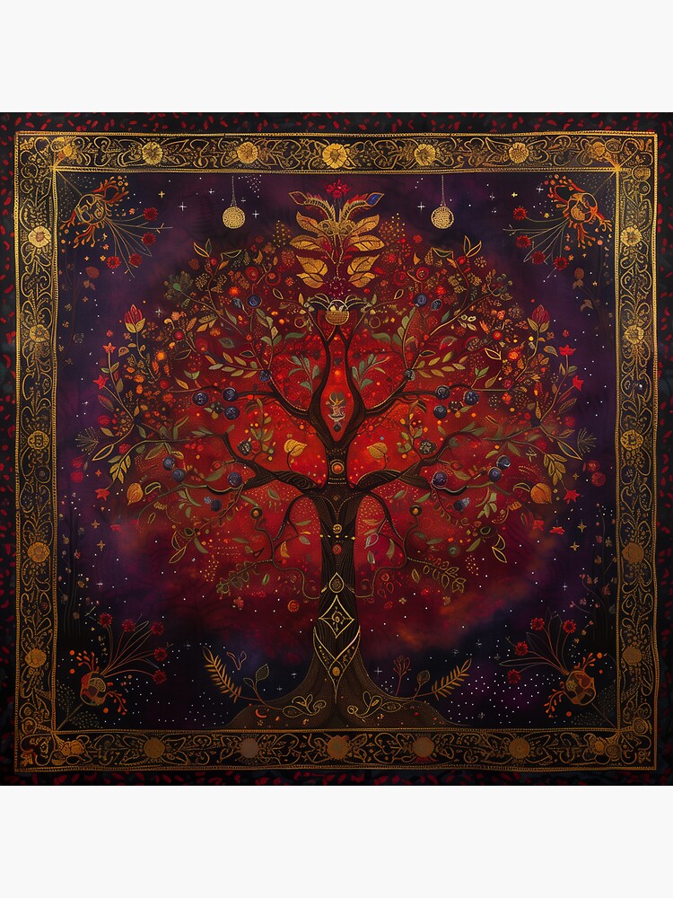 Thumbnail 3 of 3, Sticker, Tree of Life III designed and sold by LoveByCasha.