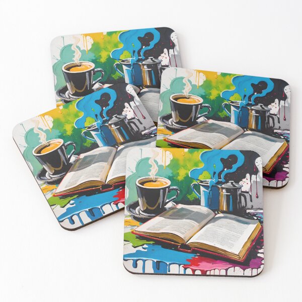 Item preview, Coffee and a Good Book designed and sold by GrizzlyCollective.