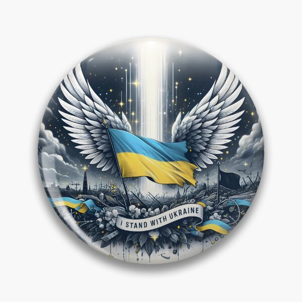 Item preview, Guardian Wings: United for Ukraine designed and sold by AI-Only Creations.
