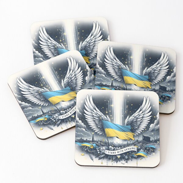 Item preview, Guardian Wings: United for Ukraine designed and sold by AI-Only Creations.