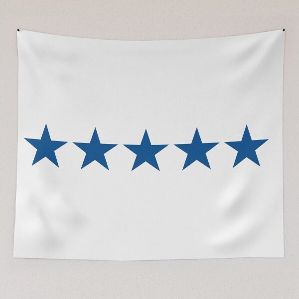Item preview, Five navy stars in a row designed and sold by Foundry88.