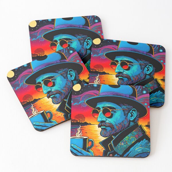 Item preview, Man with a Brew at Sunrise designed and sold by GrizzlyCollective.