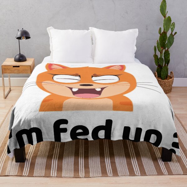 Item preview, I'm fed up? Cute Cat designed and sold by HaxunLovesArt3295730.