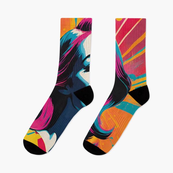 Item preview, Vibrant Pop Art Woman designed and sold by GrizzlyCollective.