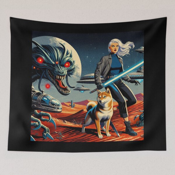 Item preview, Mad Dogs Space Girl 7 designed and sold by Dog-Planet.