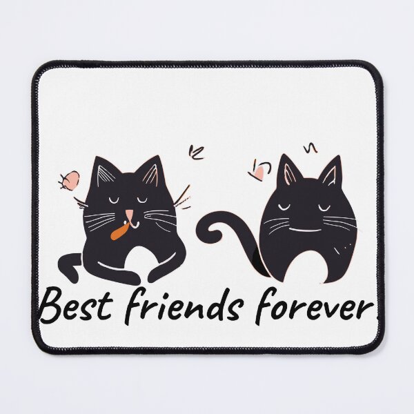 Item preview, Best Friends Forever Cute Cat designed and sold by HaxunLovesArt.