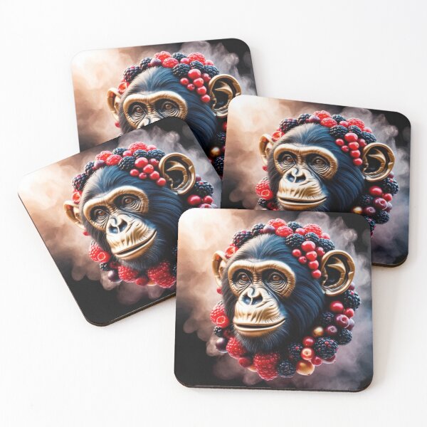 Item preview, Berry Chimpanzee - Unique Fruit Design designed and sold by LaLi-Designs.