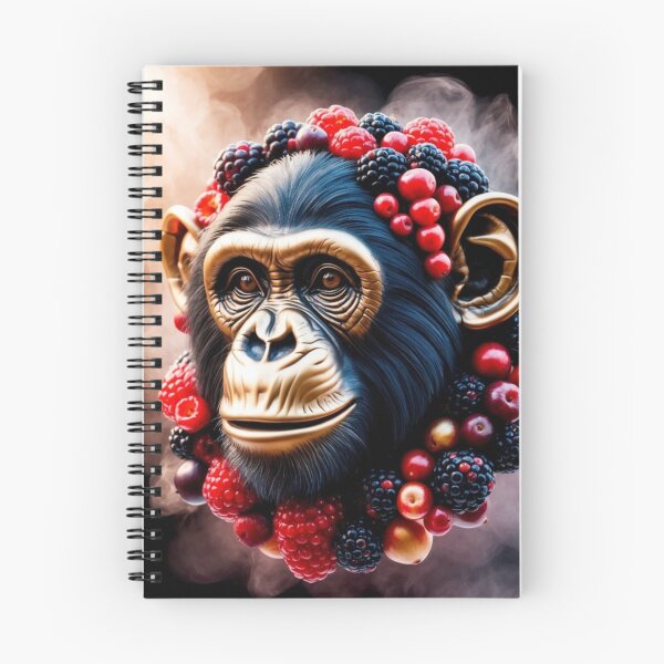 Artikelvorschau, Berry Chimpanzee – Einzigartiges Fruchtdesign entworfen und verkauft von LaLi-Designs.