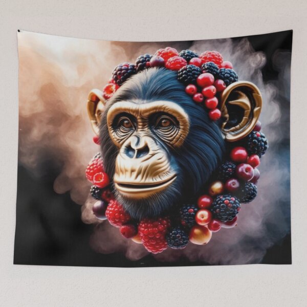 Item preview, Berry Chimpanzee - Unique Fruit Design designed and sold by LaLi-Designs.