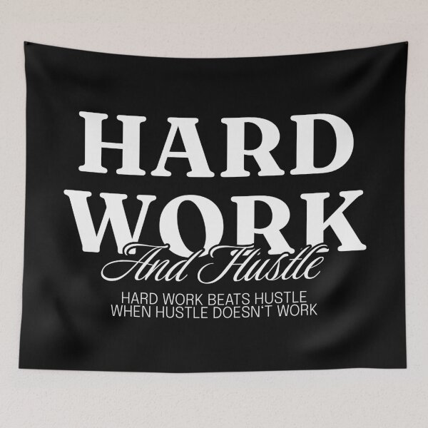 Item preview, Hard Work Beats Hustle Motivational T-Shirt designed and sold by Rboss.