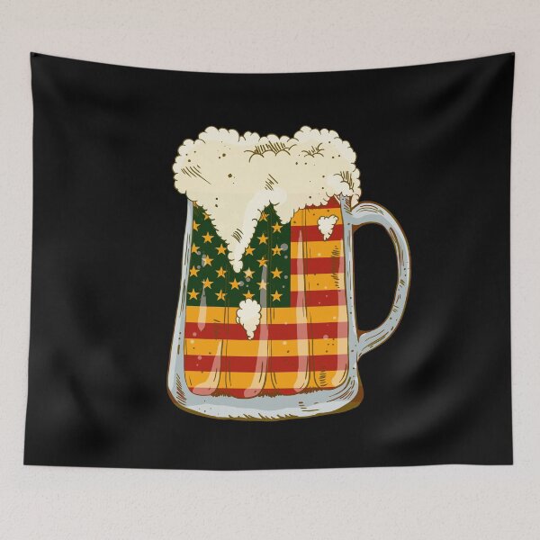 Item preview, Beer Usa Flag 4th Of July Memorial Day designed and sold by LuminOrb.