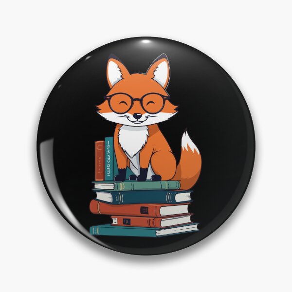 Item preview, Cute Book Lover Fox Reading Glasses designed and sold by LuminOrb.
