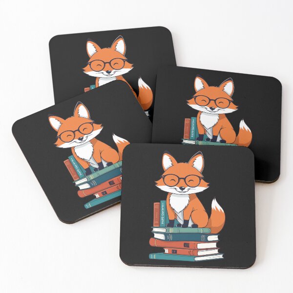 Item preview, Cute Book Lover Fox Reading Glasses designed and sold by LuminOrb.