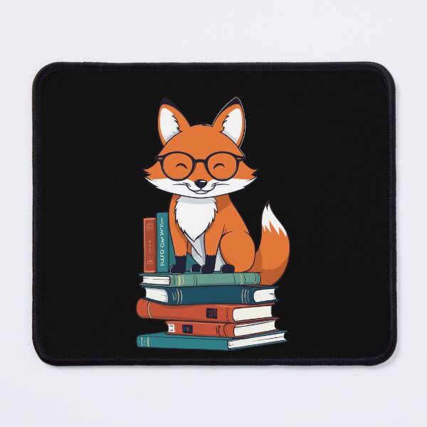 Item preview, Cute Book Lover Fox Reading Glasses designed and sold by LuminOrb.