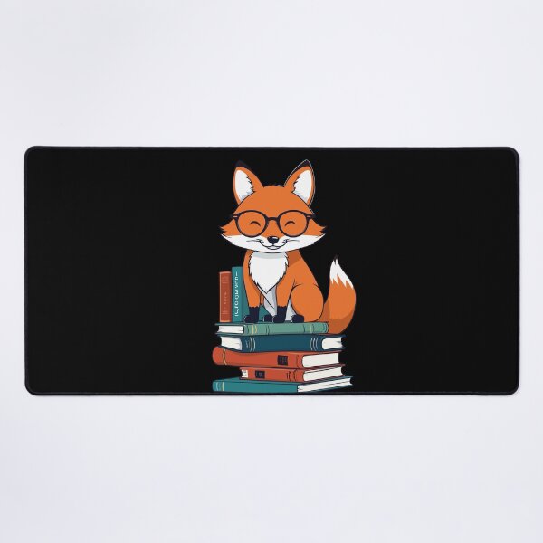 Item preview, Cute Book Lover Fox Reading Glasses designed and sold by LuminOrb.
