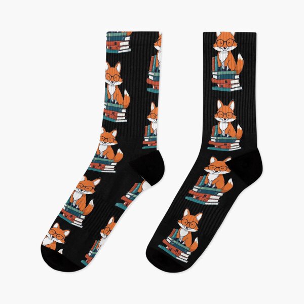 Item preview, Cute Book Lover Fox Reading Glasses designed and sold by LuminOrb.