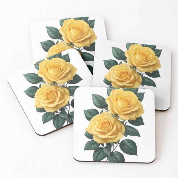 Item preview, Beautiful Yellow Roses Botanical Art, Yellow rose Sticker designed and sold by WhiteDoveArt.