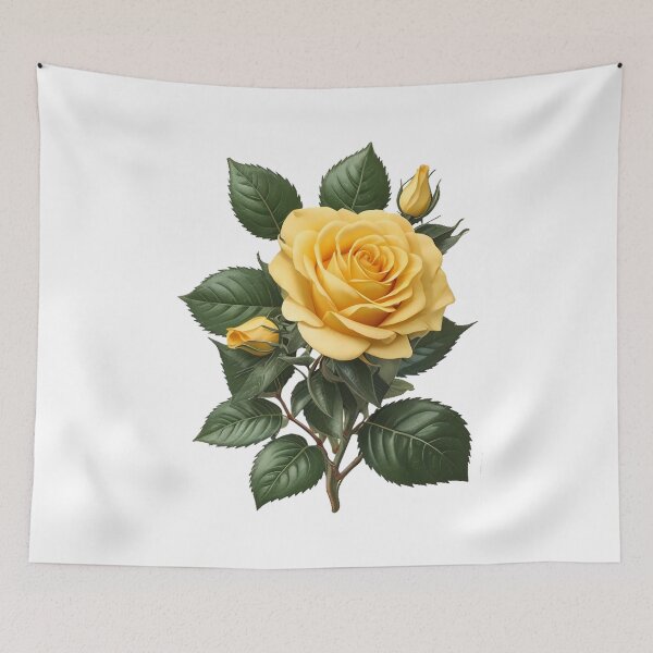 Item preview, Yellow rose Sticker, Beautiful rose in summer garden, Beautiful Yellow Roses Botanical Art designed and sold by WhiteDoveArt.