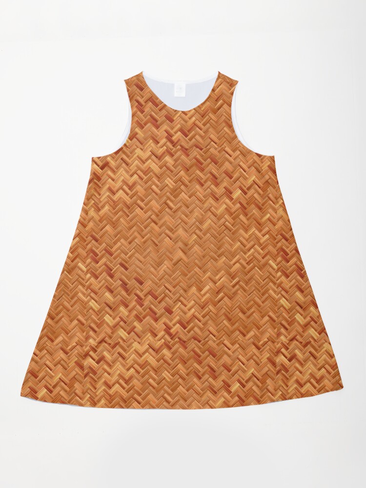 Faux Rattan Wicker Basket Weave design " A-Line Dress for Sale by ColorFlowArt | Redbubble Faux Rattan Wicker Basket Weave design " A-Line Dress for Sale by ColorFlowArt | Redbubble