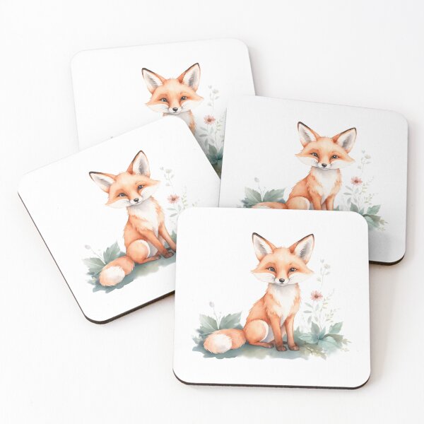 Item preview, Watercolor Fox Delight designed and sold by Victoria Riabov.