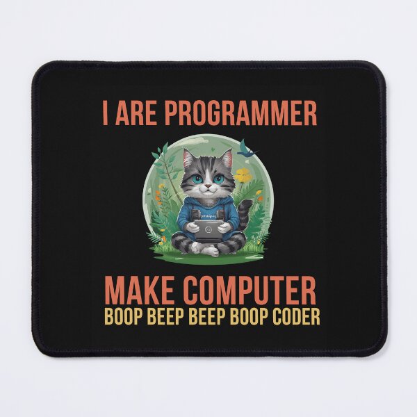 Item preview, I are programmer I make computer  boop beep beep boop coder funny T-shirt designed and sold by VividVista.