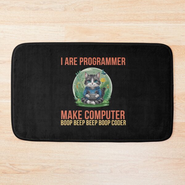 Item preview, I are programmer I make computer  boop beep beep boop coder funny T-shirt designed and sold by VividVista.