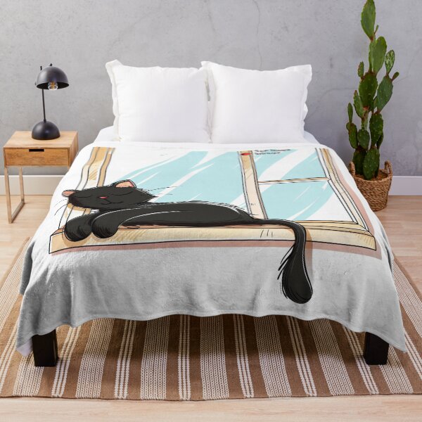 Item preview, Sunbeam Snooze: Cute Cat Napping by the Window designed and sold by kjon88.