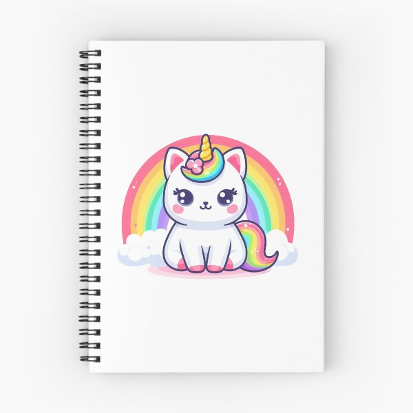 Item preview, Cute Unicorn Cat Adorable Smiling Rainbow designed and sold by MS-designs-47.