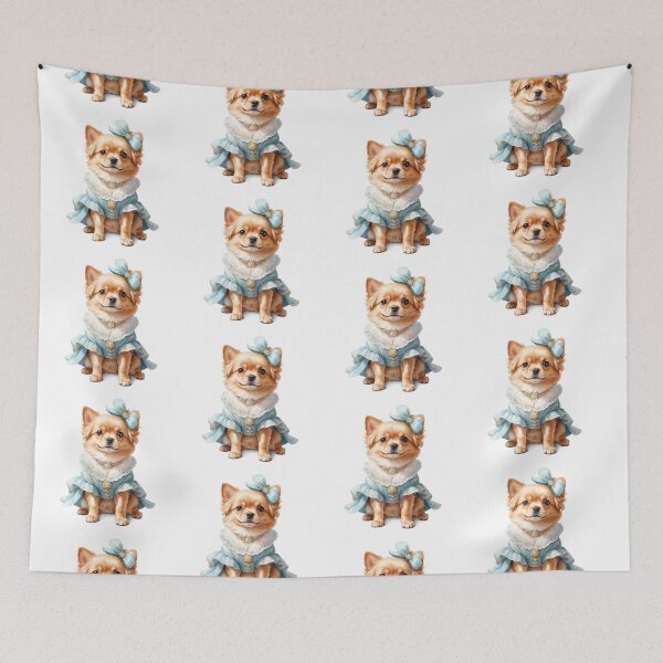 Item preview,  Retro Watercolor Dog Delight designed and sold by Victoria Riabov.