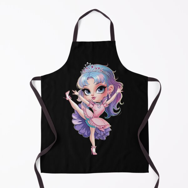 Item preview, Anime princess with large eyes, purple hair, and ballet attire, wearing a tiara designed and sold by macadolie.