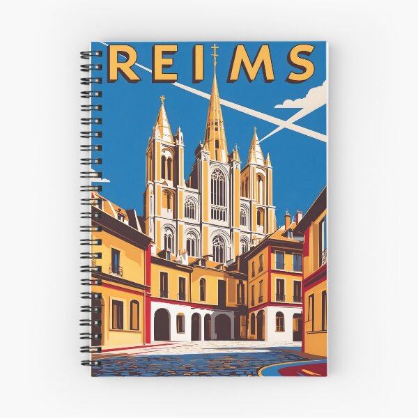 Item preview, Reims Cathedral France Vintage Travel Tourism  designed and sold by TravelersGems.