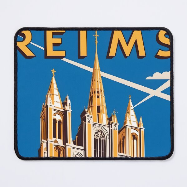 Item preview, Reims Cathedral France Vintage Travel Tourism  designed and sold by TravelersGems.