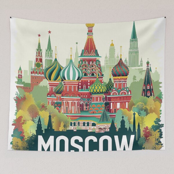 Item preview, Moscow Art Moscow Print designed and sold by nomiraclehere.
