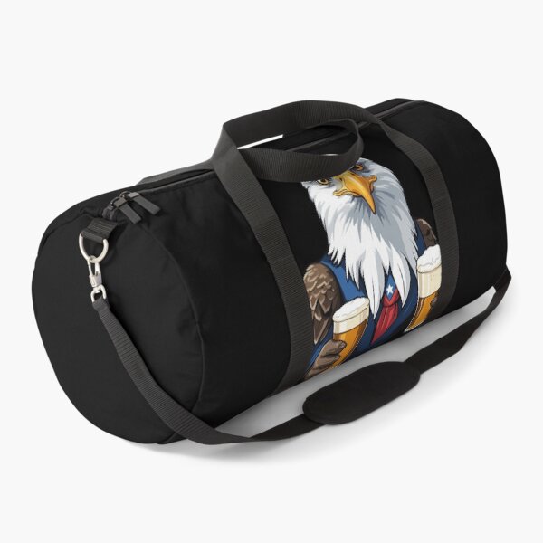 Item preview, Funny Bald Eagle With Beer Mug American Flag designed and sold by LuminOrb.