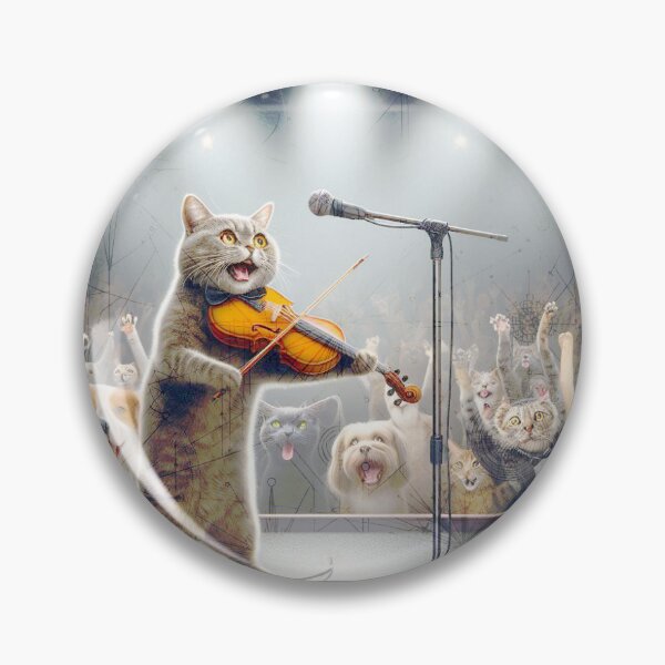 Item preview, Whisker Serenade Enchanting Cat Violinist Takes Center Stage designed and sold by choder61.