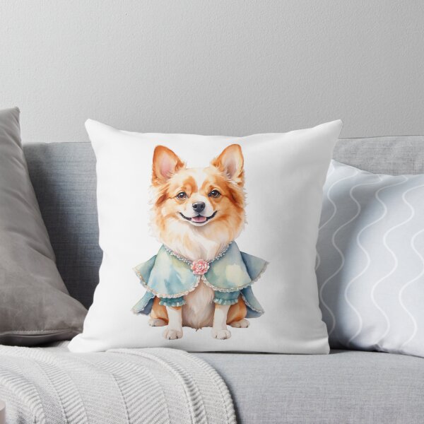 Item preview, Whimsical Watercolor Dog in Retro Outfit designed and sold by Victoria Riabov.