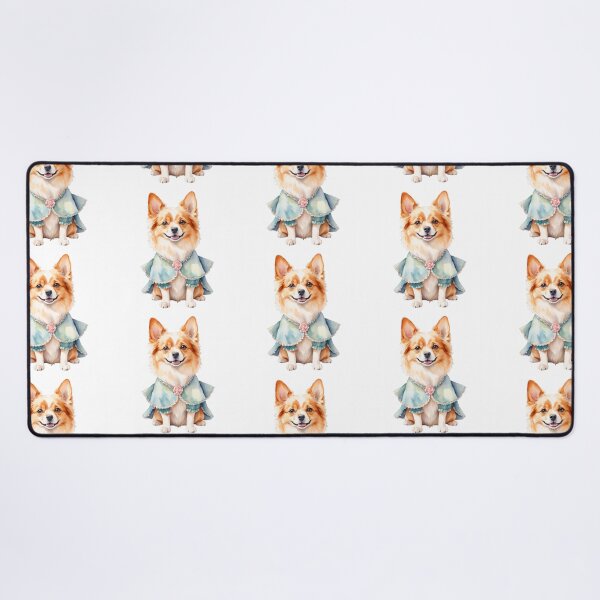Item preview, Whimsical Watercolor Dog in Retro Outfit designed and sold by Victoria Riabov.