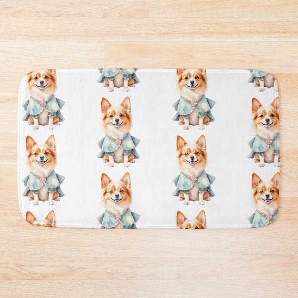 Item preview, Whimsical Watercolor Dog in Retro Outfit designed and sold by Victoria Riabov.