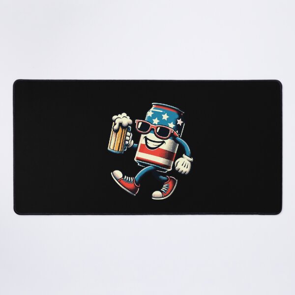 Item preview, Boozing Beer Can Funny Cartoon Mascot Retro designed and sold by LuminOrb.