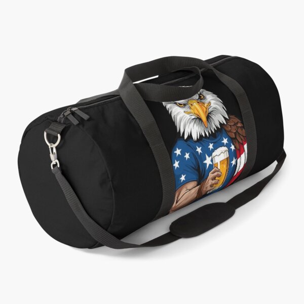 Item preview, Boozing Bald Eagle with Beer Mug 4th of July designed and sold by LuminOrb.