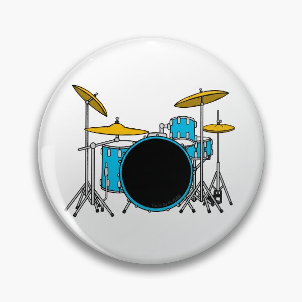 Item preview, Blue Drum Kit Drummer Musician designed and sold by doodlerob.