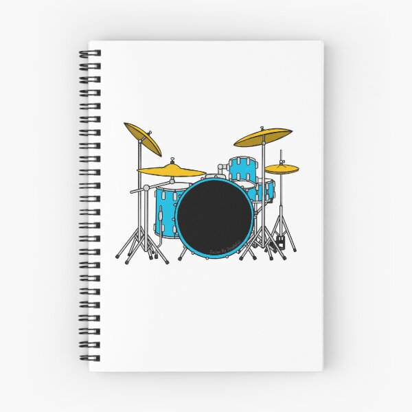 Item preview, Blue Drum Kit Drummer Musician designed and sold by doodlerob.