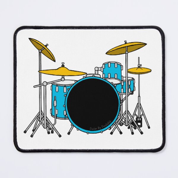 Item preview, Blue Drum Kit Drummer Musician designed and sold by doodlerob.