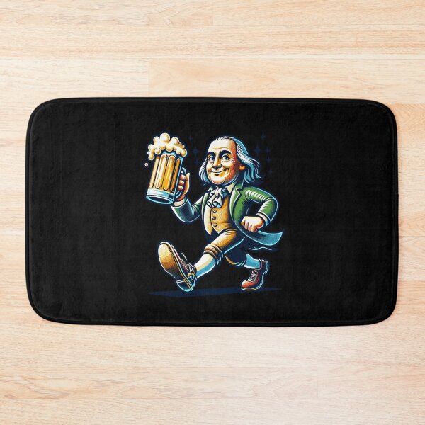 Item preview, Boozing Benjamin Franklin With Beer Mug designed and sold by LuminOrb.