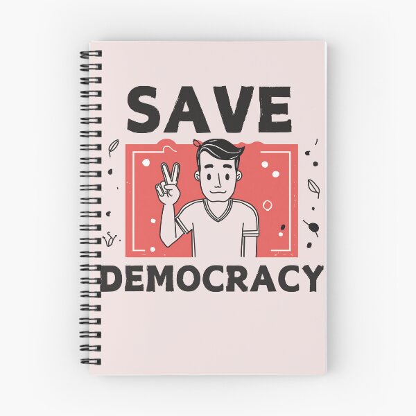 Item preview, Save Democracy Peace Sign designed and sold by PaulHawkDesigne.