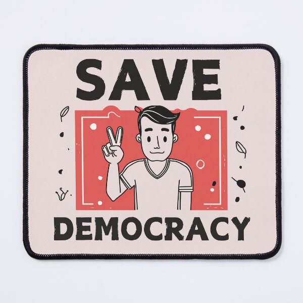 Item preview, Save Democracy Peace Sign designed and sold by PaulHawkDesigne.