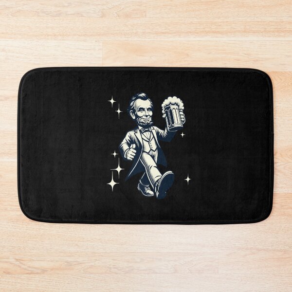 Item preview, Boozing Abraham Lincoln Funny Cartoon Mascot designed and sold by LuminOrb.