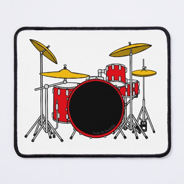 Item preview, Red Drum Kit Drummer Musician designed and sold by doodlerob.