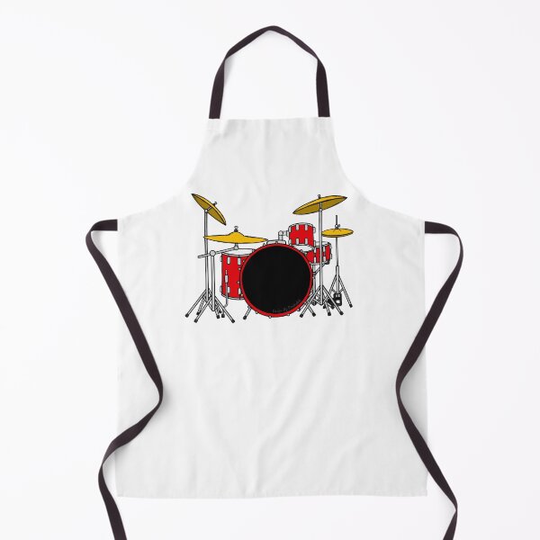 Item preview, Red Drum Kit Drummer Musician designed and sold by doodlerob.