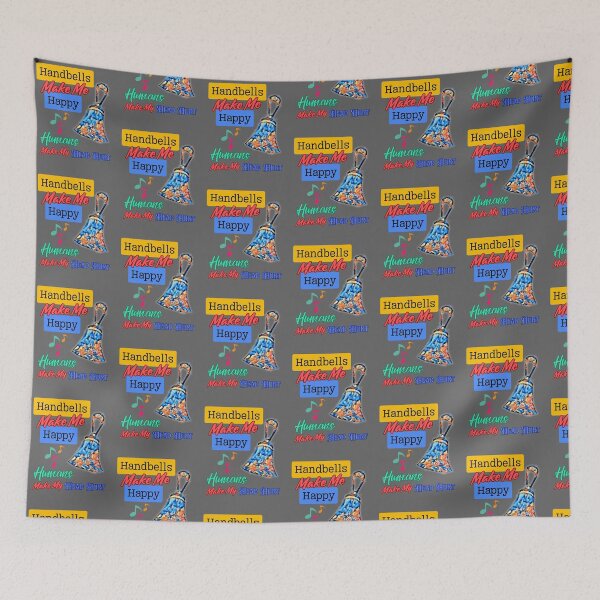 Item preview, Handbells make me happy – humans make my head hurt designed and sold by CelticClapper.